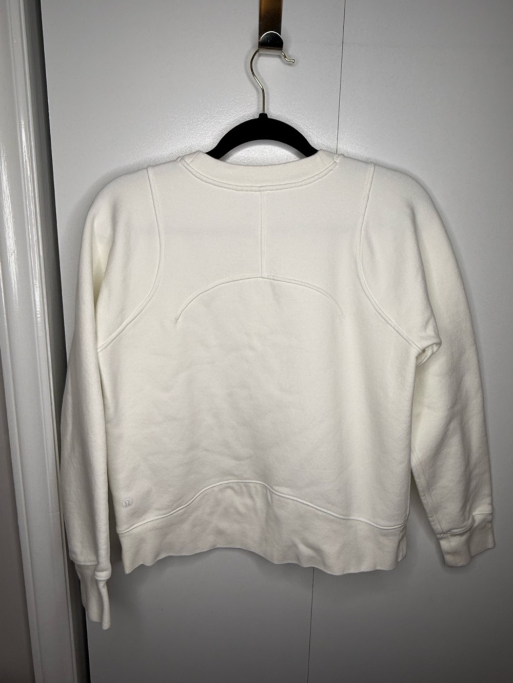 Lululemon Ivory White Crewneck Sweatshirt Size 4 - Picture 4 of 5